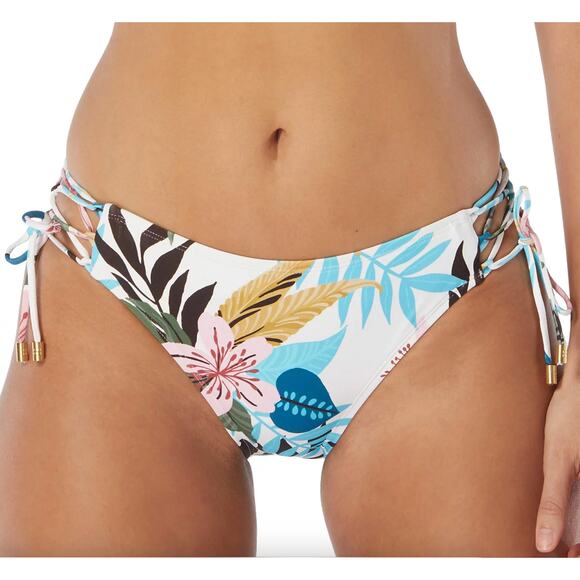 NWT Coco Reef Engage Side-Tie Bikini Bottoms Floral Tropical Full Cover Size XL - Picture 1 of 8